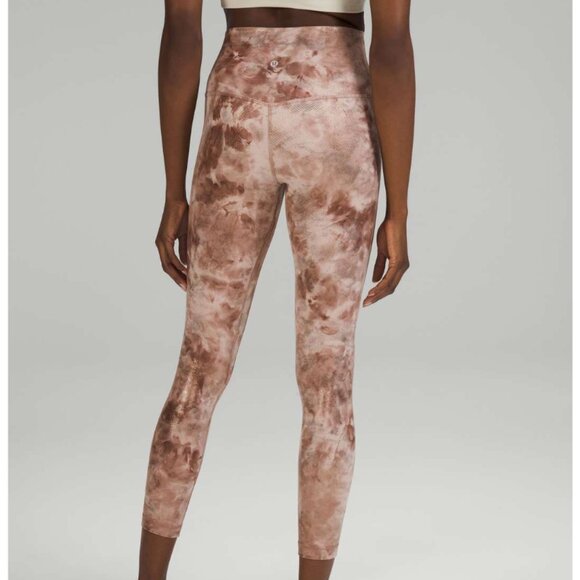 Lululemon Align High-Rise Pant 25" *Shine Diamond Dye Misty Shell Cacao Diffuse - Picture 1 of 1